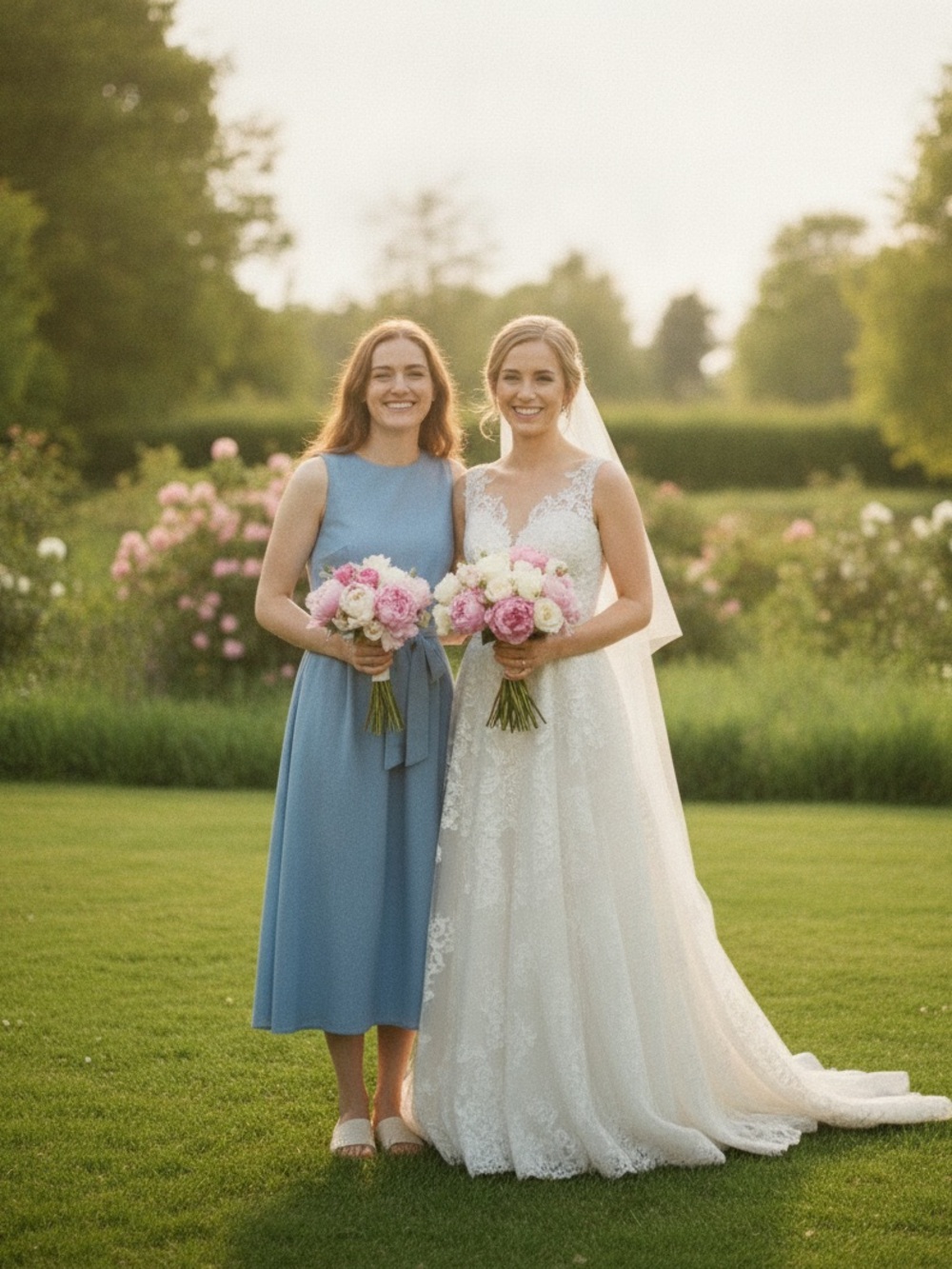 Grae Cove Linen Blue Midi Dress